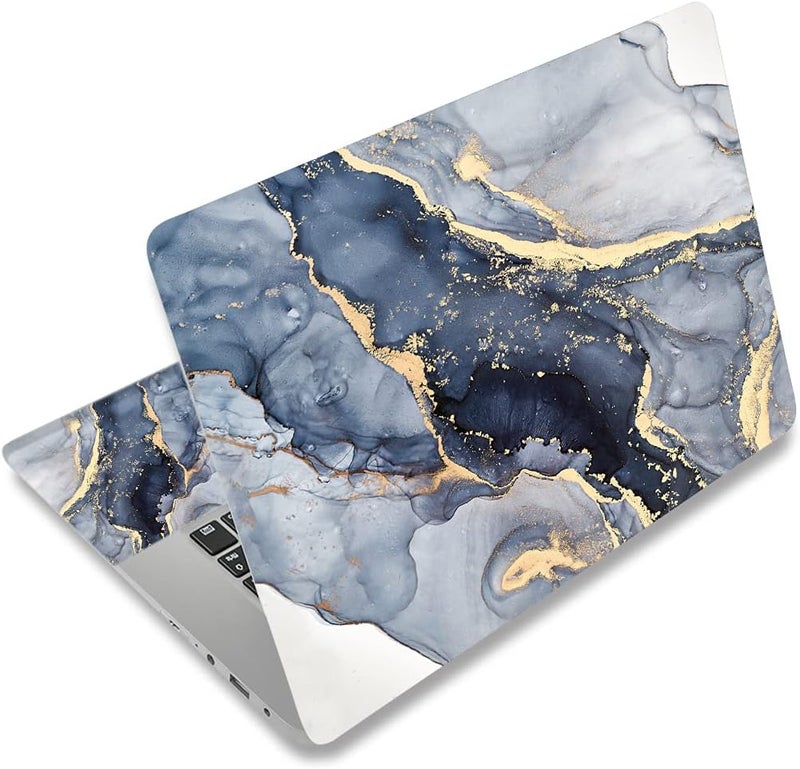 ARTSO Laptop Skin Sticker Decal, 12" 13" 13.3" 14" 15" 15.4" 15.6 inch Laptop Universal Netbook PC Notebook Vinyl Reusable Skin Sticker Cover Art Case Protector Personalized,Gilt Marble - Image 1